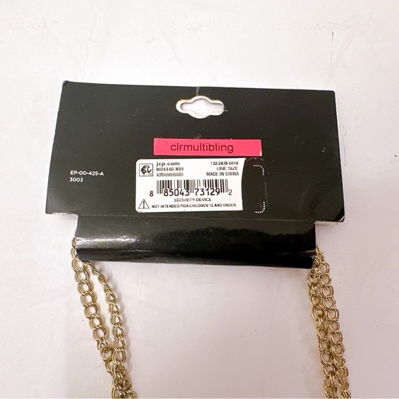 Statement‎ Necklace Lot of 2 Pieces Layered Jewelry Necklace Accessories - Picture 4 of 9